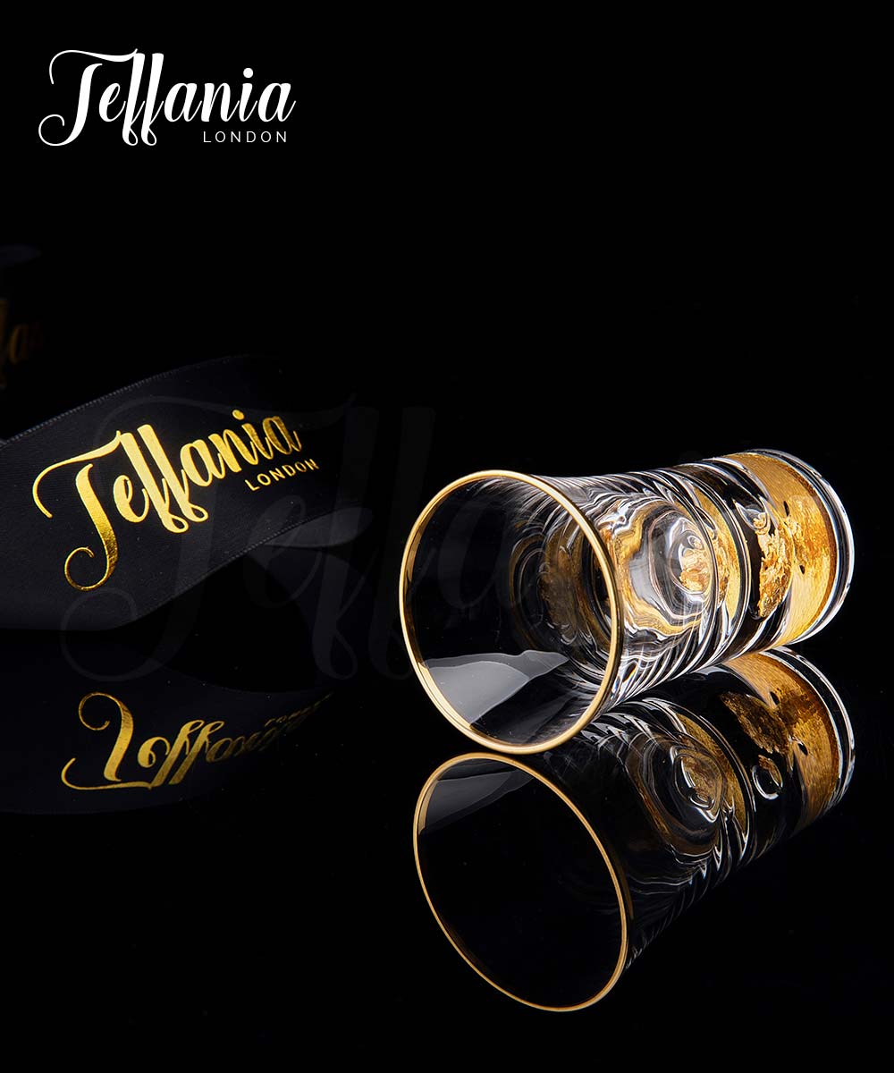 Teffania 24K Royal Gold Midas® Shot Glass Set