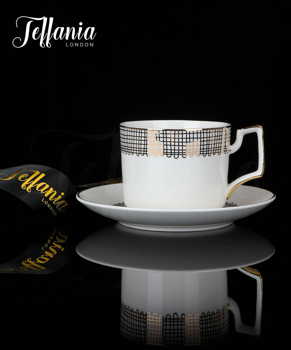 Teffania Noir Doré Coffee Set